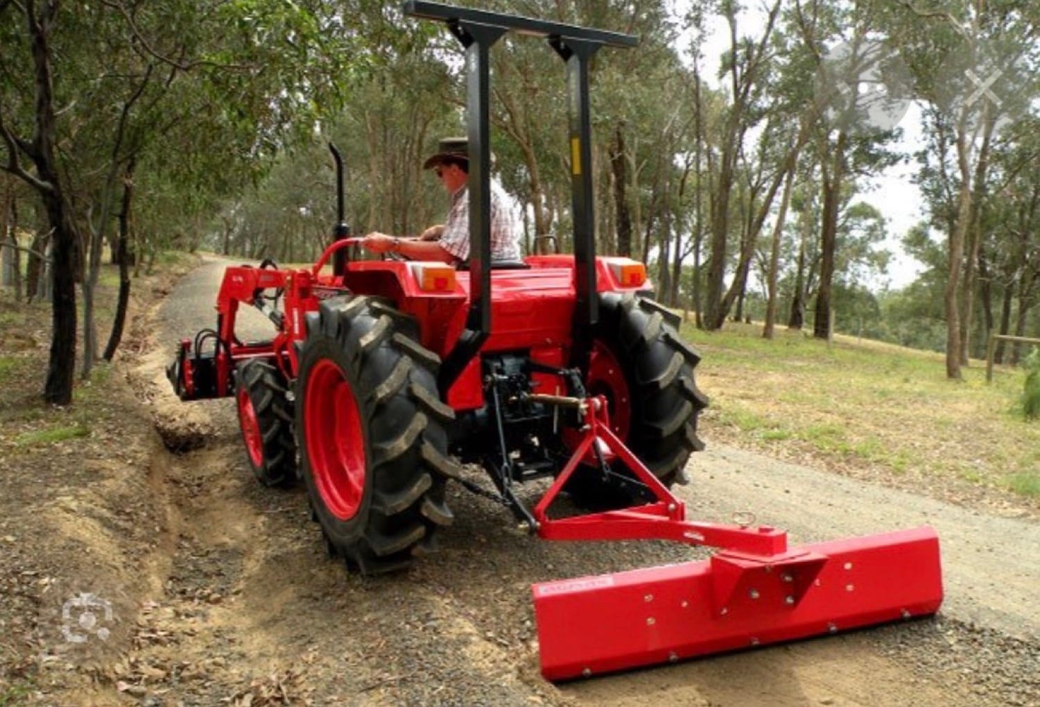Shawn operating his Kubota MX5800 tractor